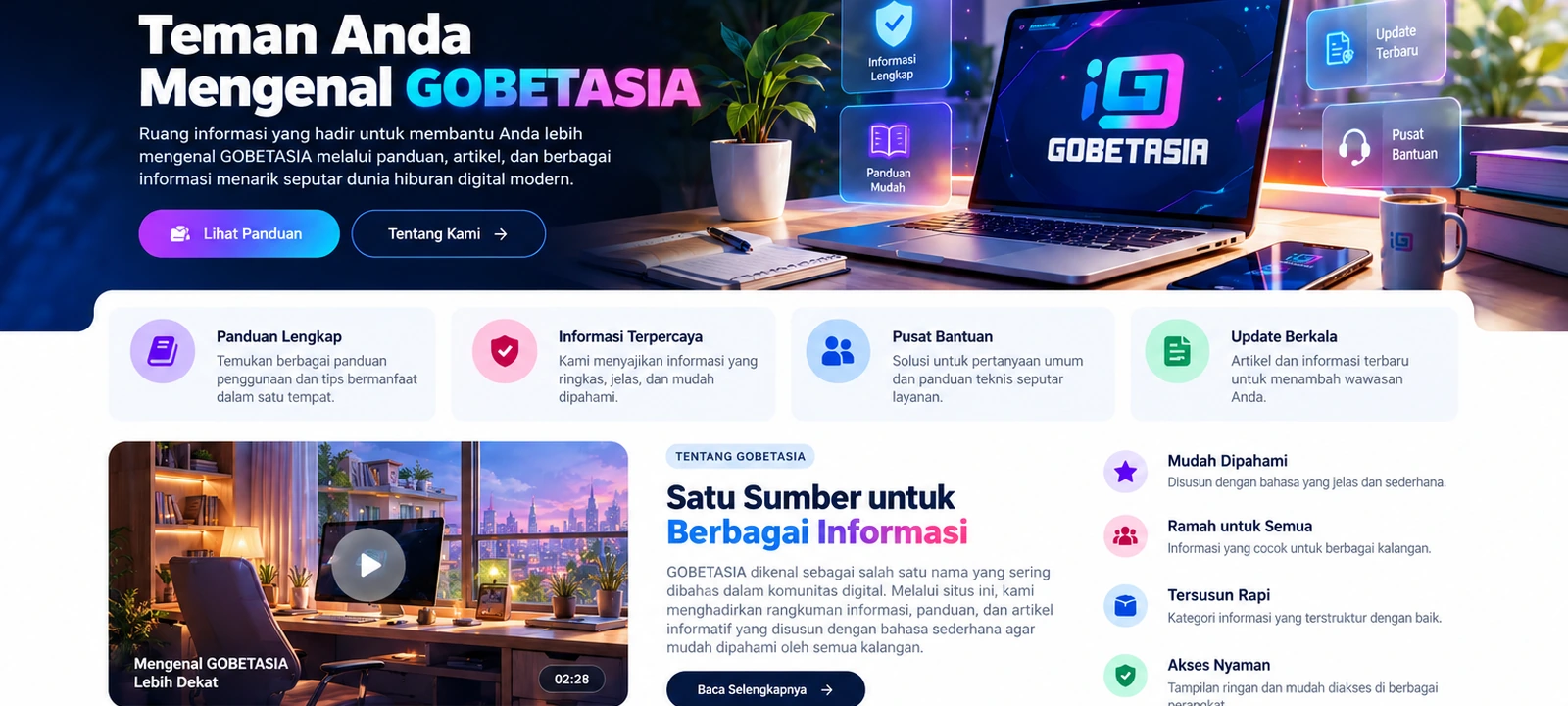 Ilustrasi portal Teman GOBETASIA